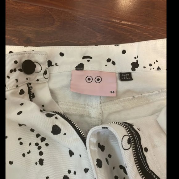 EU 34 / Medium Lazy Oaf x Studio Arhoj Glazed Over Splatter Eyes Skirt - Picture 4 of 6